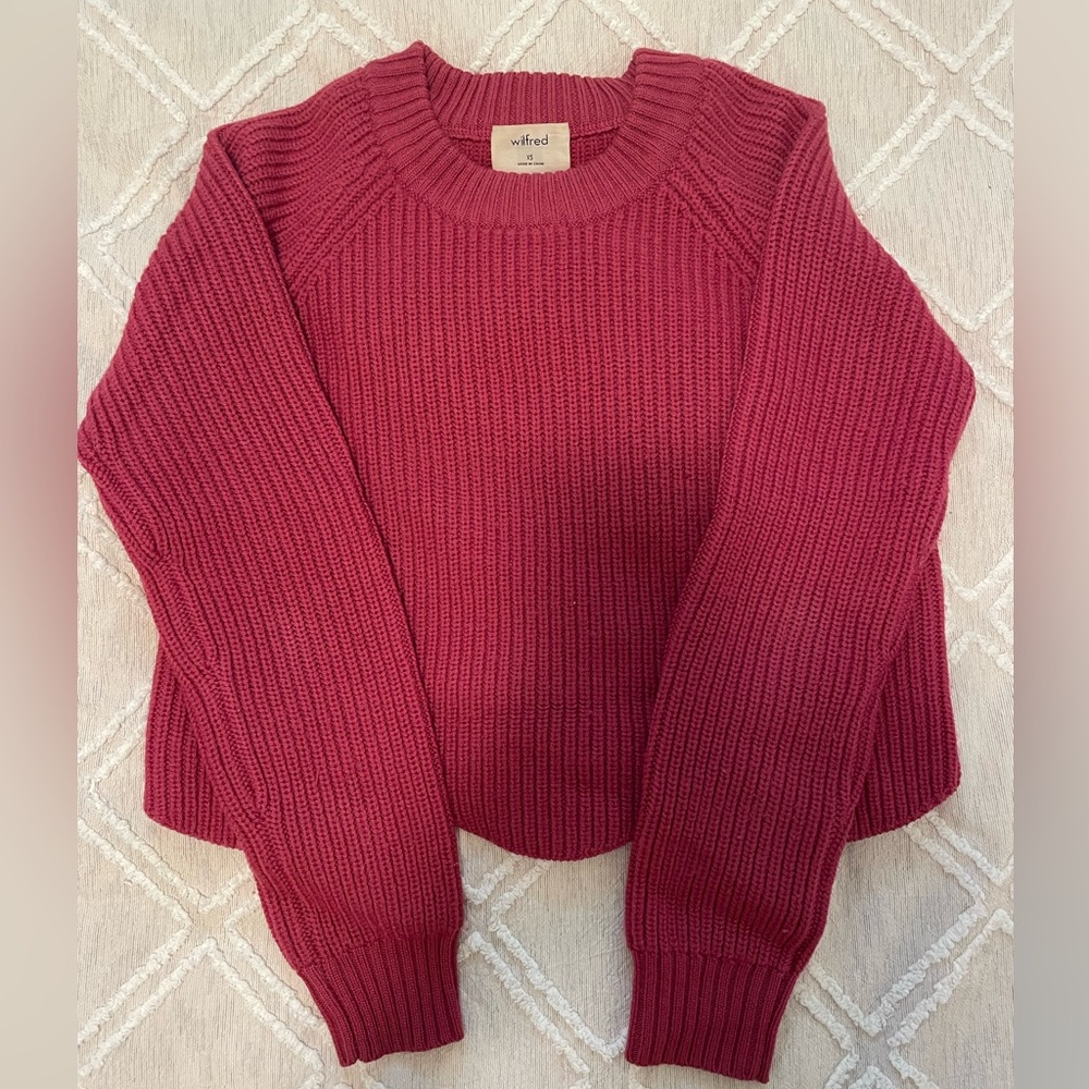 Aritzia Wilfred Sardou Scallop Sweater